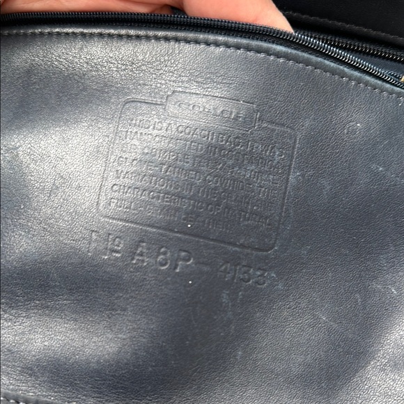 Coach vintage navy Leather Tote Bag - Picture 8 of 8